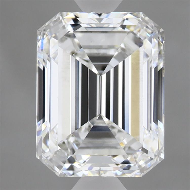 2.53 Carat Emerald Shaped, Ideal Cut, E Color, VS1 Clarity, IGI Certified Lab Grown Diamond