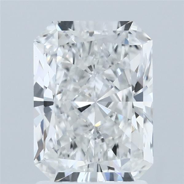 2.01 Carat Radiant Shaped, Ideal Cut, E Color, VVS2 Clarity, IGI Certified Lab Grown Diamond