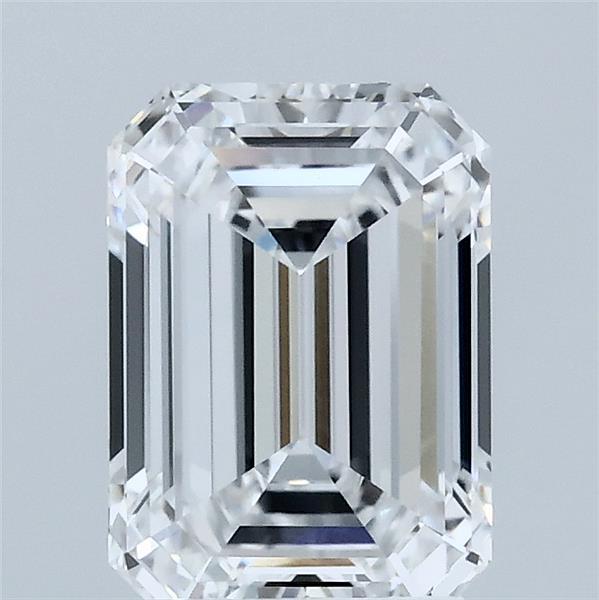 2.03 Carat Emerald Shaped, Ideal Cut, D Color, VVS2 Clarity, IGI Certified Lab Grown Diamond