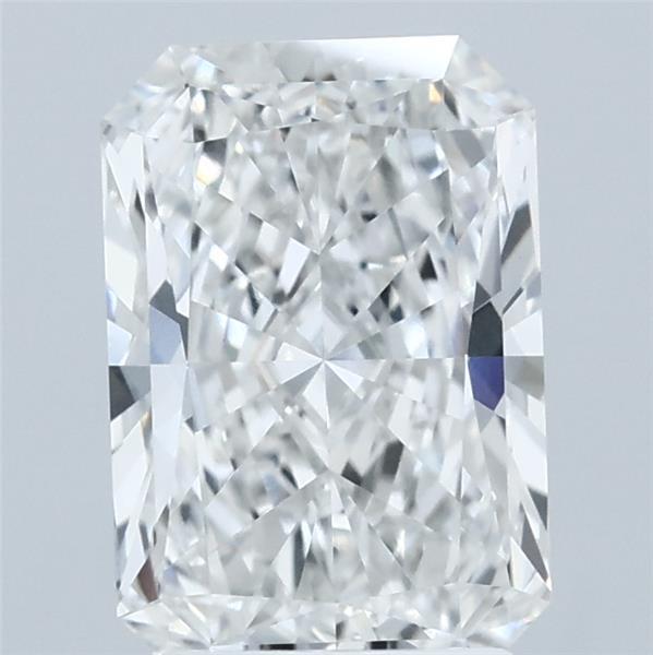 2.10 Carat Radiant Shaped, Ideal Cut, F Color, VVS2 Clarity, IGI Certified Lab Grown Diamond