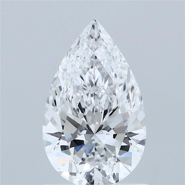 1.07 Carat Pear Shaped, Ideal Cut, D Color, VVS2 Clarity, IGI Certified Lab Grown Diamond
