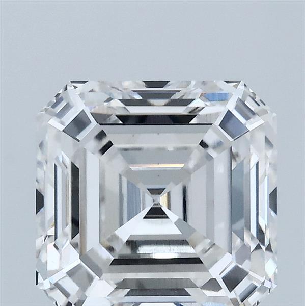 3.08 Carat Asscher Shaped, Ideal Cut, F Color, VVS2 Clarity, IGI Certified Lab Grown Diamond