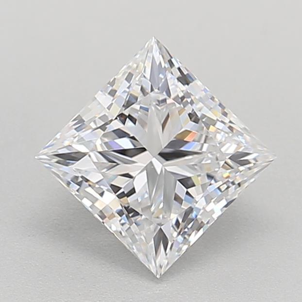 0.92 Carat Princess Shaped, Ideal Cut, D Color, VVS1 Clarity, IGI Certified Lab Grown Diamond