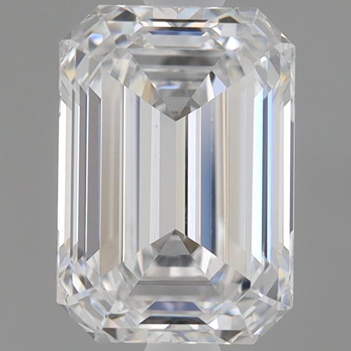 0.97 Carat Emerald Shaped, Ideal Cut, D Color, VS2 Clarity, IGI Certified Lab Grown Diamond