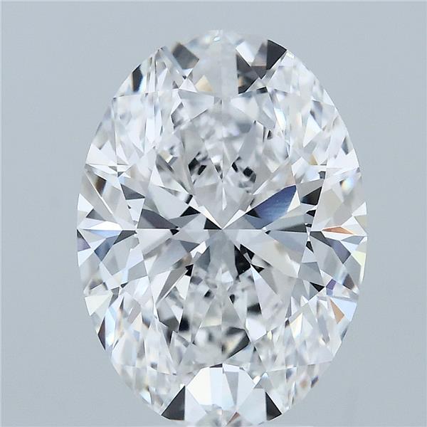 4.09 Carat Oval Shaped, Ideal Cut, D Color, VVS2 Clarity, IGI Certified Lab Grown Diamond
