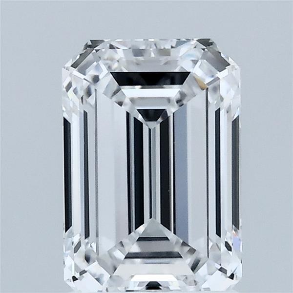 1.51 Carat Emerald Shaped, Ideal Cut, D Color, VVS2 Clarity, IGI Certified Lab Grown Diamond