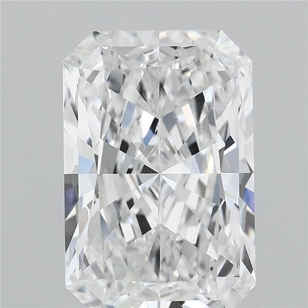 3.53 Carat Radiant Shaped, Ideal Cut, E Color, VVS1 Clarity, IGI Certified Lab Grown Diamond