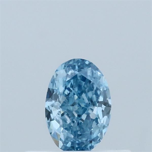 0.37 Carat Oval Shaped, Excellent Cut, FANCY VIVID BLUE Color, VS1 Clarity, IGI Certified Lab Grown Diamond
