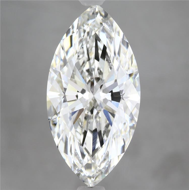 5.08 Carat Marquise Shaped, Ideal Cut, F Color, VVS2 Clarity, IGI Certified Lab Grown Diamond
