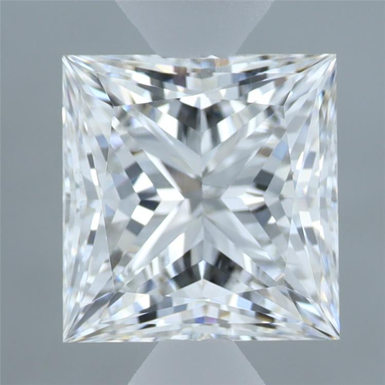 2.21 Carat Princess Shaped, Ideal Cut, E Color, VVS2 Clarity, IGI Certified Lab Grown Diamond