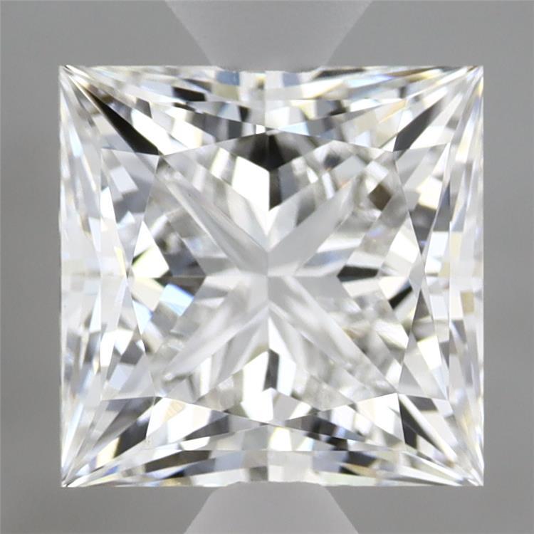 3.08 Carat Princess Shaped, Ideal Cut, E Color, VVS2 Clarity, IGI Certified Lab Grown Diamond