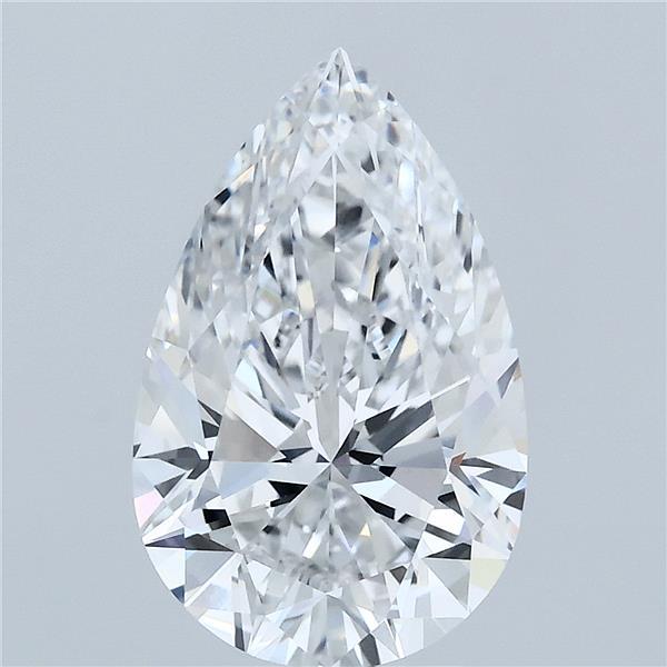 3.33 Carat Pear Shaped, Ideal Cut, D Color, VVS2 Clarity, IGI Certified Lab Grown Diamond