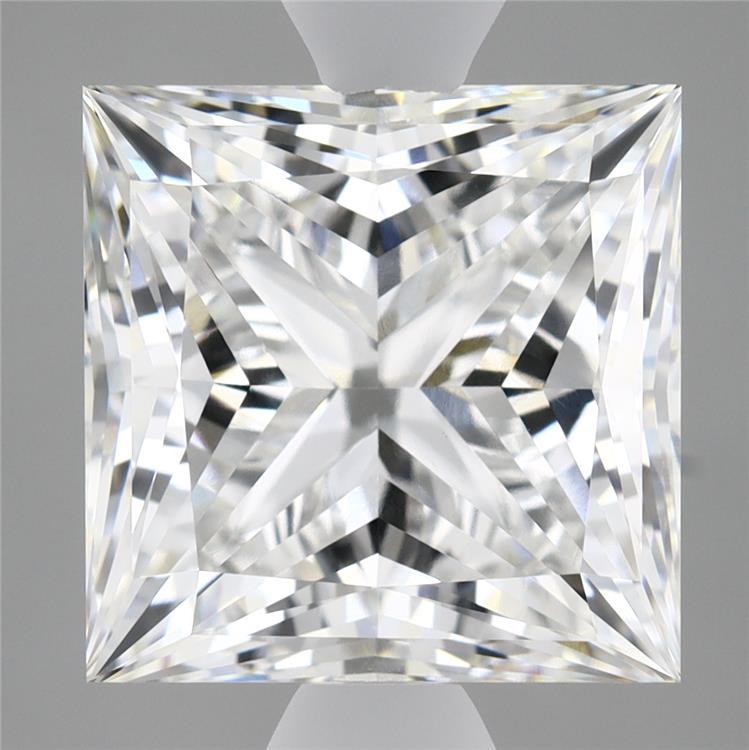 5.11 Carat Princess Shaped, Ideal Cut, E Color, VVS2 Clarity, IGI Certified Lab Grown Diamond