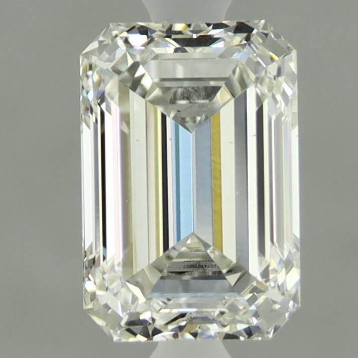 1.43 Carat Emerald Shaped, Ideal Cut, F Color, VS2 Clarity, IGI Certified Lab Grown Diamond