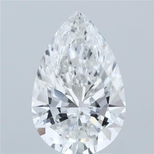 3.01 Carat Pear Shaped, Ideal Cut, F Color, VVS1 Clarity, IGI Certified Lab Grown Diamond