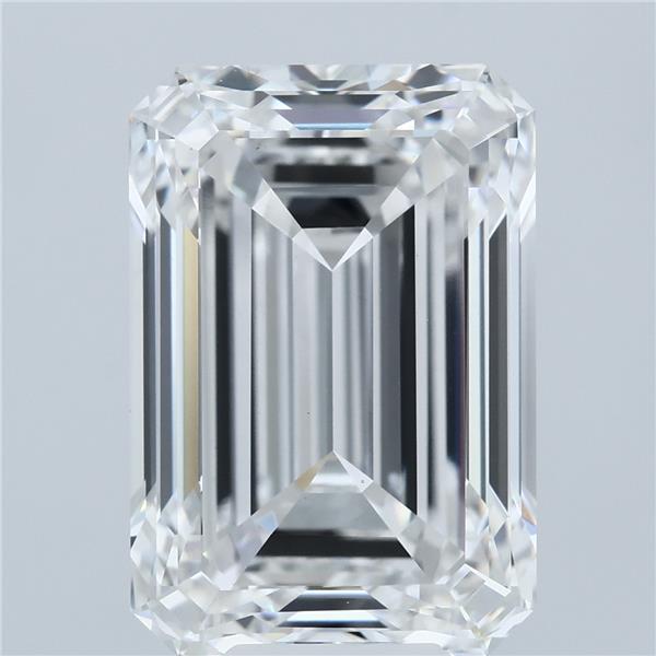 10.44 Carat Emerald Shaped, Ideal Cut, E Color, VVS2 Clarity, IGI Certified Lab Grown Diamond