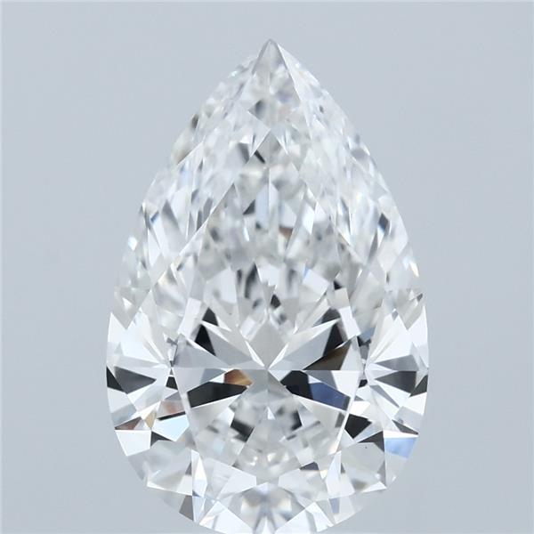 3.01 Carat Pear Shaped, Ideal Cut, F Color, VS1 Clarity, IGI Certified Lab Grown Diamond