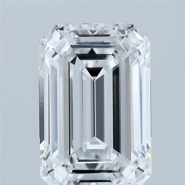 2.03 Carat Emerald Shaped, Ideal Cut, D Color, VVS2 Clarity, IGI Certified Lab Grown Diamond
