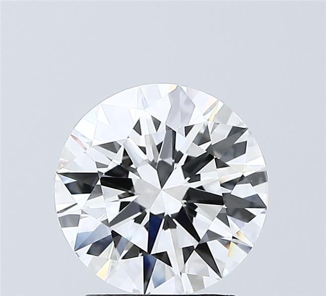2.02 Carat Round Shaped, Excellent Cut, D Color, VVS2 Clarity, IGI Certified Lab Grown Diamond