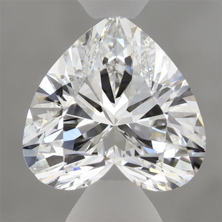 1.58 Carat Heart Shaped, Ideal Cut, D Color, VVS2 Clarity, IGI Certified Lab Grown Diamond