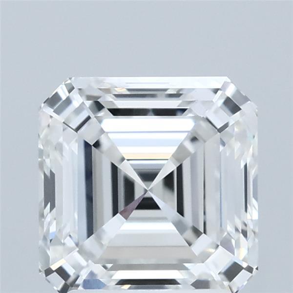 2.09 Carat Asscher Shaped, Ideal Cut, E Color, VVS2 Clarity, IGI Certified Lab Grown Diamond