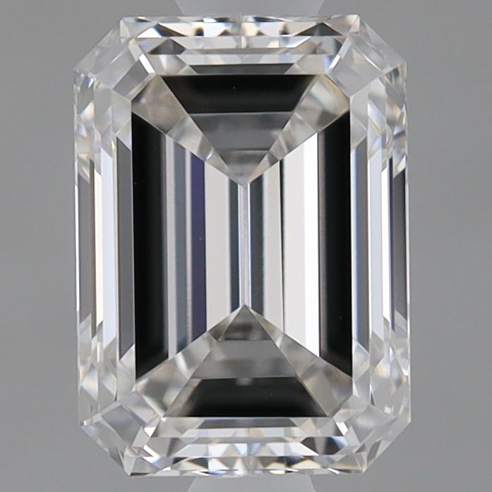 0.92 Carat Emerald Shaped, Ideal Cut, F Color, VVS2 Clarity, IGI Certified Lab Grown Diamond