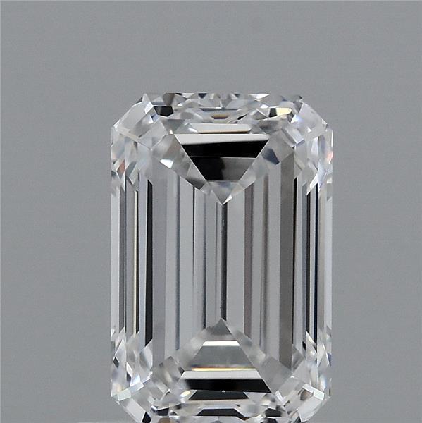 1.17 Carat Emerald Shaped, Ideal Cut, D Color, VVS1 Clarity, IGI Certified Lab Grown Diamond