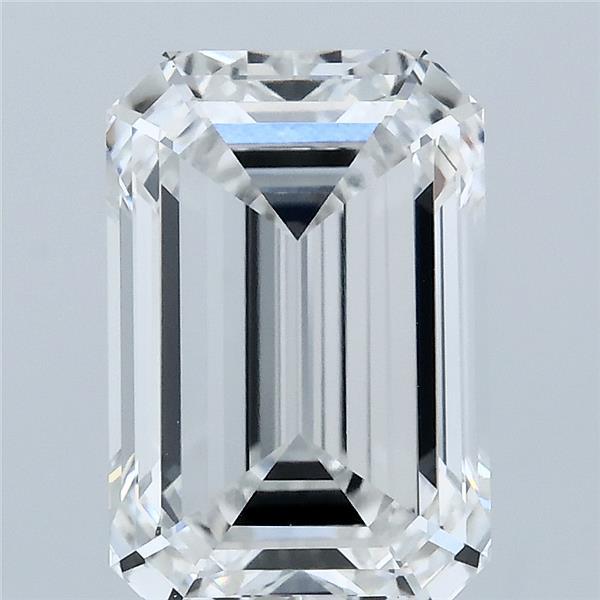 4.01 Carat Emerald Shaped, Ideal Cut, E Color, VVS1 Clarity, IGI Certified Lab Grown Diamond