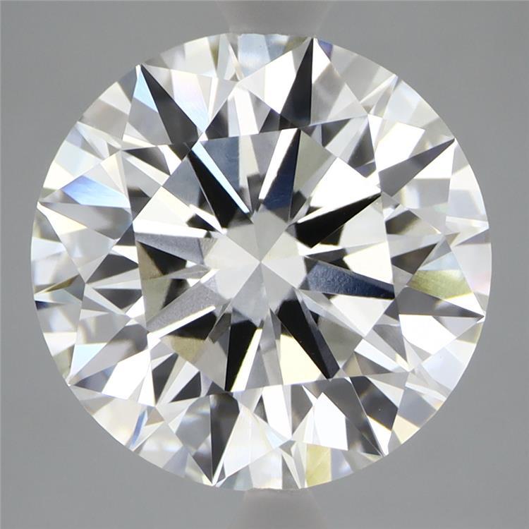 5.20 Carat Round Shaped, Ideal Cut, F Color, VVS2 Clarity, IGI Certified Lab Grown Diamond