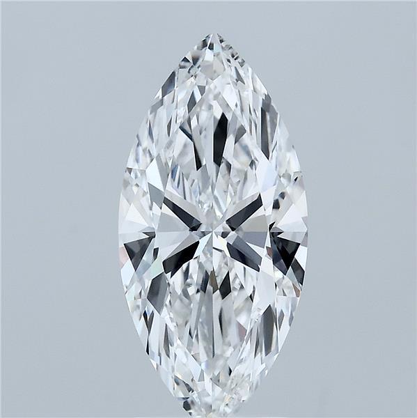 2.51 Carat Marquise Shaped, Ideal Cut, E Color, VVS2 Clarity, IGI Certified Lab Grown Diamond