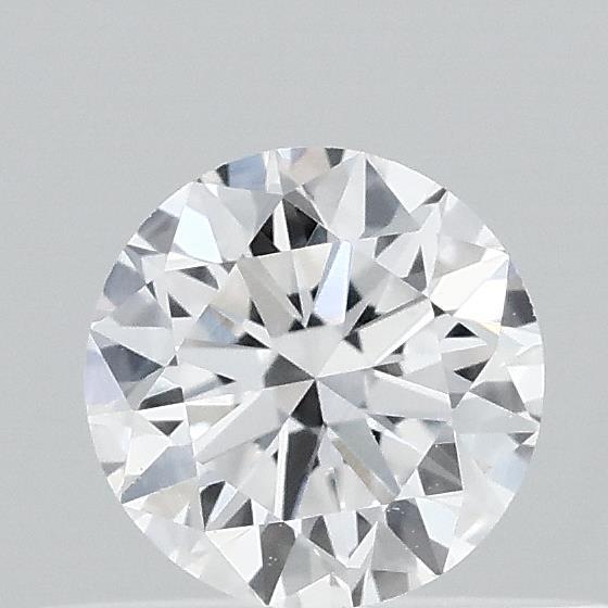 0.38 Carat Round Shaped, Very Good Cut, D Color, VVS2 Clarity, IGI Certified Lab Grown Diamond