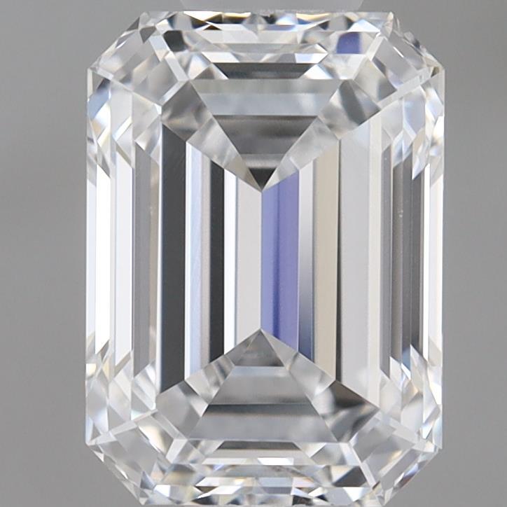 1.09 Carat Emerald Shaped, Ideal Cut, D Color, VS1 Clarity, IGI Certified Lab Grown Diamond