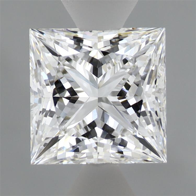 1.55 Carat Princess Shaped, Ideal Cut, D Color, VVS2 Clarity, IGI Certified Lab Grown Diamond