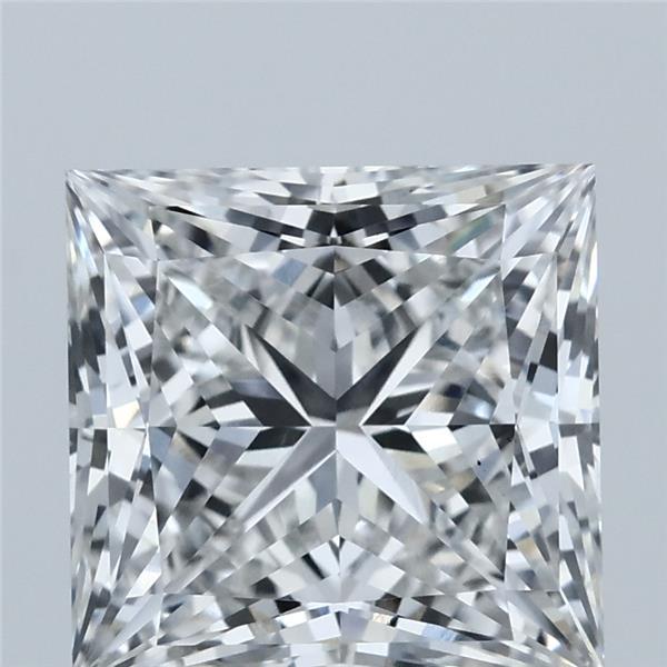 4.05 Carat Princess Shaped, Ideal Cut, F Color, VS1 Clarity, IGI Certified Lab Grown Diamond