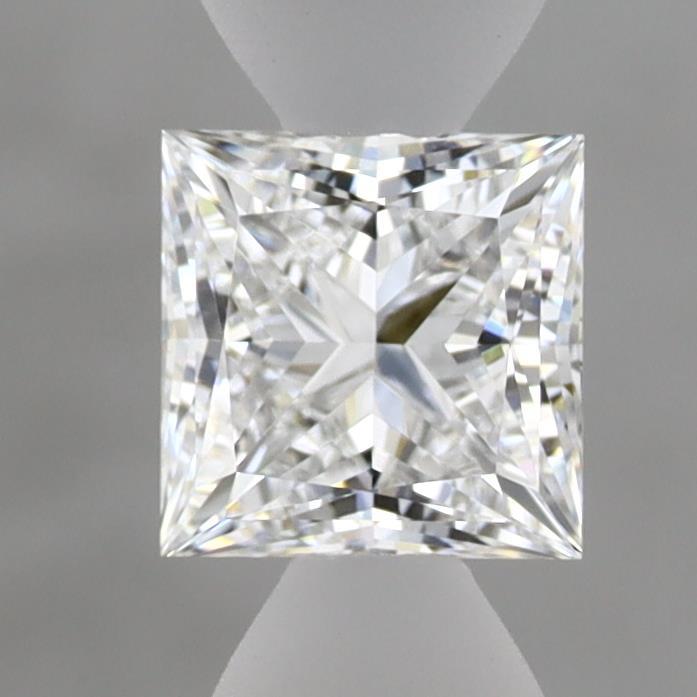 0.92 Carat Princess Shaped, Ideal Cut, D Color, VVS2 Clarity, IGI Certified Lab Grown Diamond