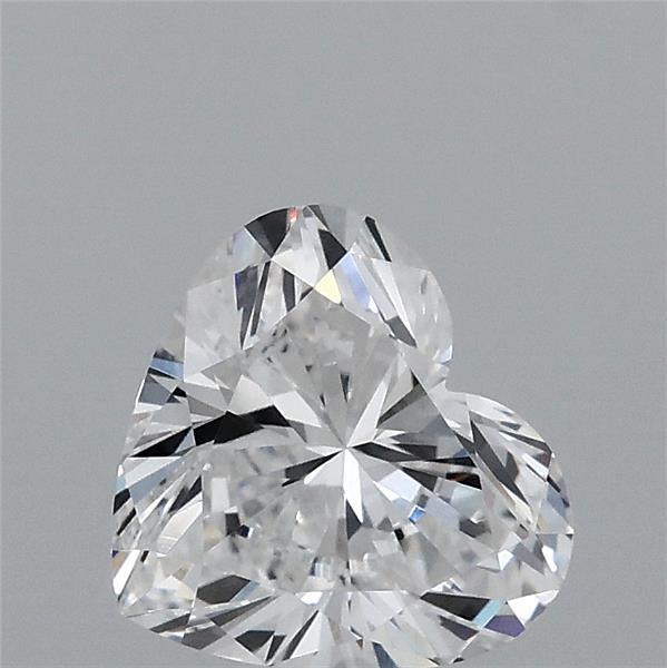 0.97 Carat Heart Shaped, Very Good Cut, D Color, VVS2 Clarity, IGI Certified Lab Grown Diamond