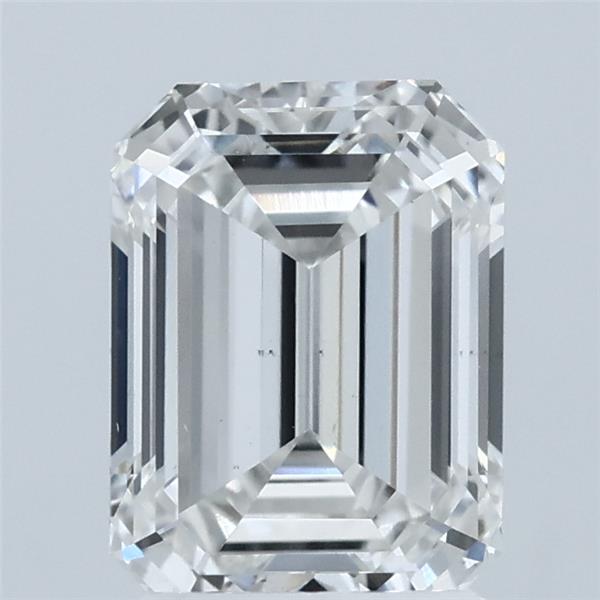 2.00 Carat Emerald Shaped, Ideal Cut, F Color, VS2 Clarity, IGI Certified Lab Grown Diamond