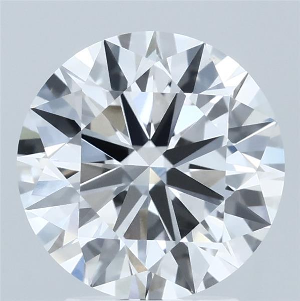 2.86 Carat Round Shaped, Ideal Cut, E Color, VVS2 Clarity, IGI Certified Lab Grown Diamond