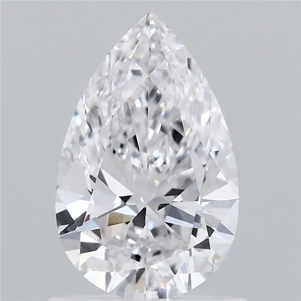 0.89 Carat Pear Shaped, Ideal Cut, D Color, VS1 Clarity, IGI Certified Lab Grown Diamond