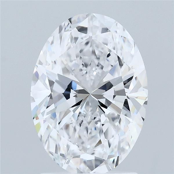 2.01 Carat Oval Shaped, Excellent Cut, D Color, VVS2 Clarity, IGI Certified Lab Grown Diamond