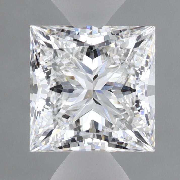 1.52 Carat Princess Shaped, Ideal Cut, E Color, VVS2 Clarity, IGI Certified Lab Grown Diamond