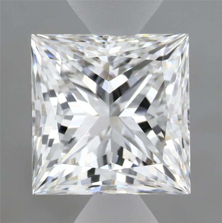 2.06 Carat Princess Shaped, Ideal Cut, E Color, VVS2 Clarity, IGI Certified Lab Grown Diamond