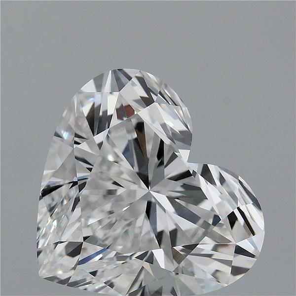 4.22 Carat Heart Shaped, Ideal Cut, D Color, VVS2 Clarity, IGI Certified Lab Grown Diamond