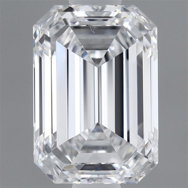 0.96 Carat Emerald Shaped, Ideal Cut, D Color, VS2 Clarity, IGI Certified Lab Grown Diamond