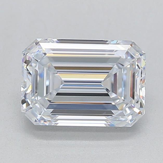 0.95 Carat Emerald Shaped, Ideal Cut, E Color, VVS2 Clarity, IGI Certified Lab Grown Diamond
