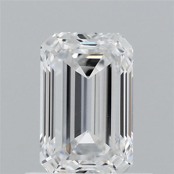 0.82 Carat Emerald Shaped, Ideal Cut, D Color, VS1 Clarity, IGI Certified Lab Grown Diamond