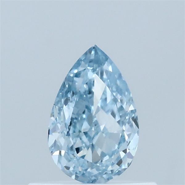 0.55 Carat Pear Shaped, Excellent Cut, FANCY INTENSE BLUE Color, VS1 Clarity, IGI Certified Lab Grown Diamond