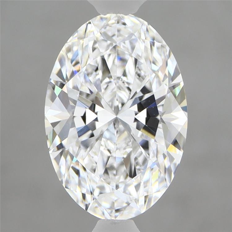 2.05 Carat Oval Shaped, Ideal Cut, D Color, VVS2 Clarity, IGI Certified Lab Grown Diamond