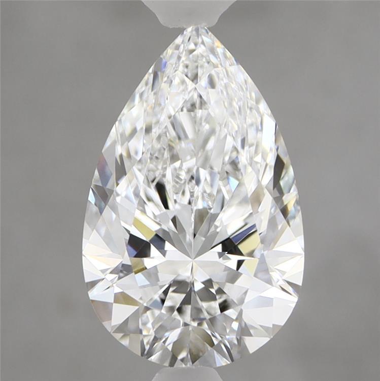 2.07 Carat Pear Shaped, Ideal Cut, E Color, VVS2 Clarity, IGI Certified Lab Grown Diamond