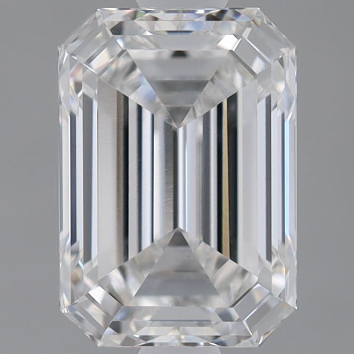 0.95 Carat Emerald Shaped, Ideal Cut, E Color, VVS2 Clarity, IGI Certified Lab Grown Diamond